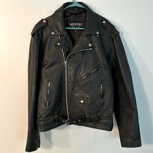 Unik leather jacket men’s motorcycle jacket vintage!